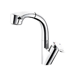 Vòi rửa bát nóng lạnh rút dây SM 6055