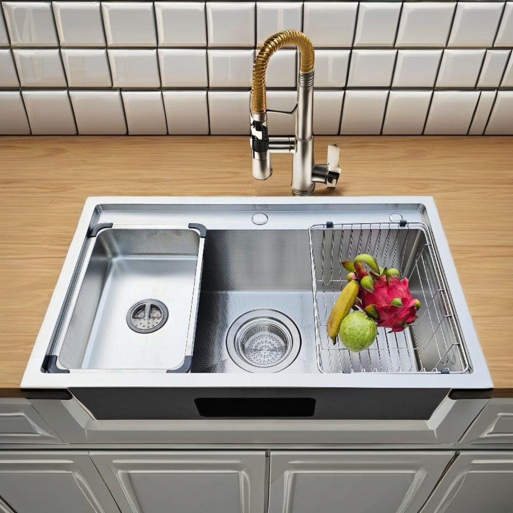 Chậu rửa bát 1 hố Inox sần EM 7848 G4 - Image 6