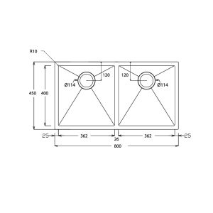 Alternative view of Chậu rửa âm bàn SM 8045