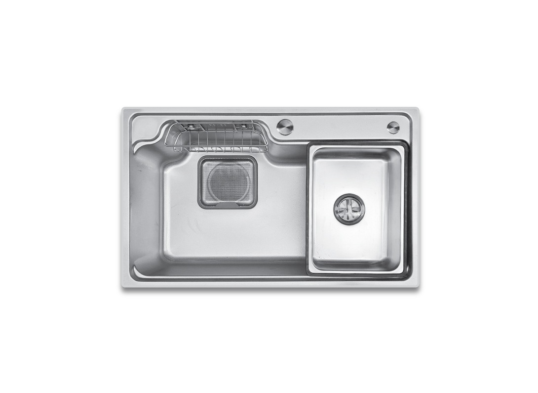 Chậu đơn VP 7848 L (Inox 304 sần, chống xước)